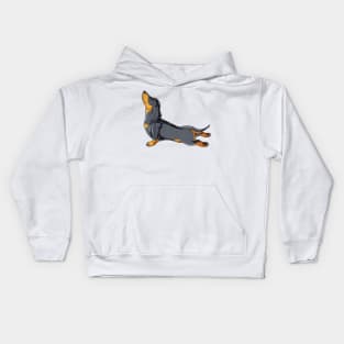 Dachshund Yoga Pose Kids Hoodie